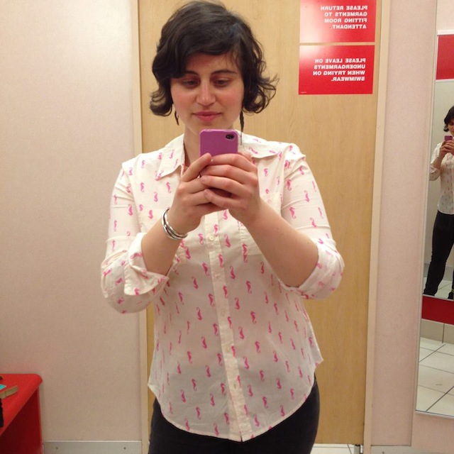 Alicia Eler, Understanding the SELFIE (Target SELFIE), 2013 (I shot this photo on my pink-encased iPhone)