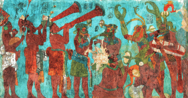 Mayan Mural, involving the Maya Blue pigment (via Wikispaces)
