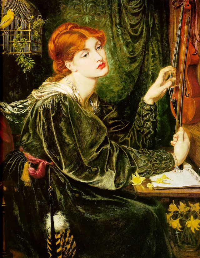 Dante Gabriel Rossetti, "Veronica Veronese" (1872), óleo sobre lienzo (vía Wikimedia)