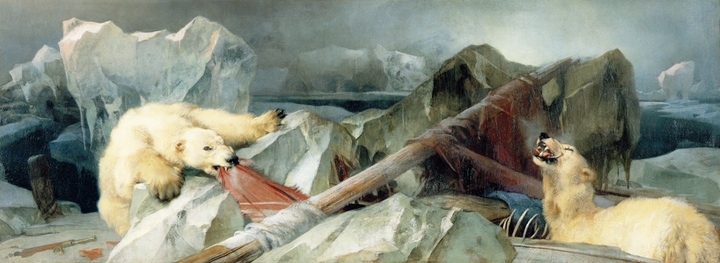 Edwin Landseer, "Man Proposes, God Disposes" (1864), oil painting (via Wikimedia)