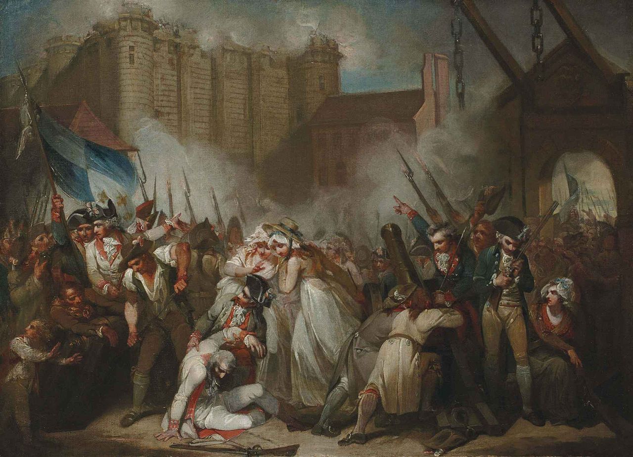 Henry Singleton, "The Storming of the Bastille" (nd), oil on canvas (via Wikimedia)