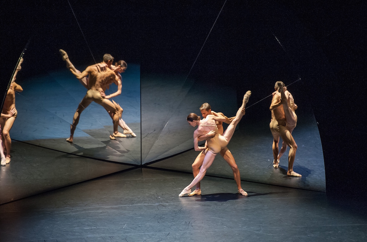 "Tree of Codes," directed and choreographed by Wayne McGregor, visual concept by Olafur Eliasson, and music by Jamie xx. Performed by dancers from Paris Opera Ballet and Company Wayne McGregor in the Drill Hall, Park Avenue Armory on Opening Night, September 14, 2015