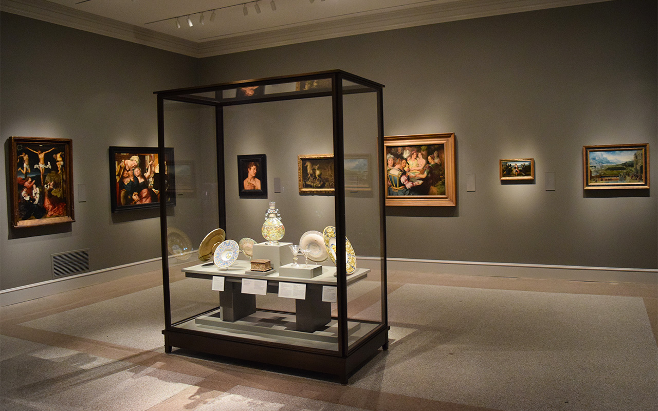 Paintings and decorative arts objects in the Wadsworth Atheneum's renovated Renaissance gallery