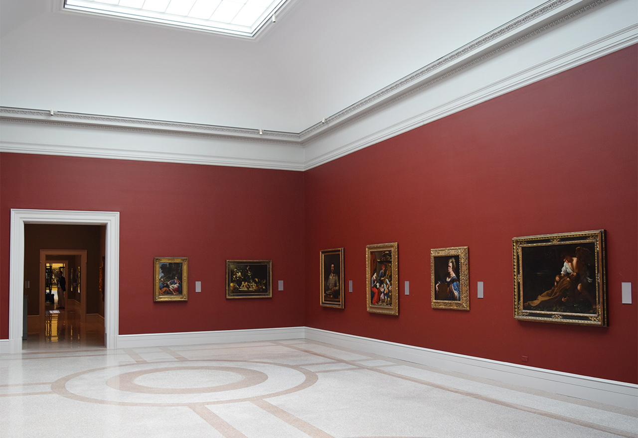 Installation view of the Wadsworth Atheneum's renovated and rehung Renaissance painting gallery