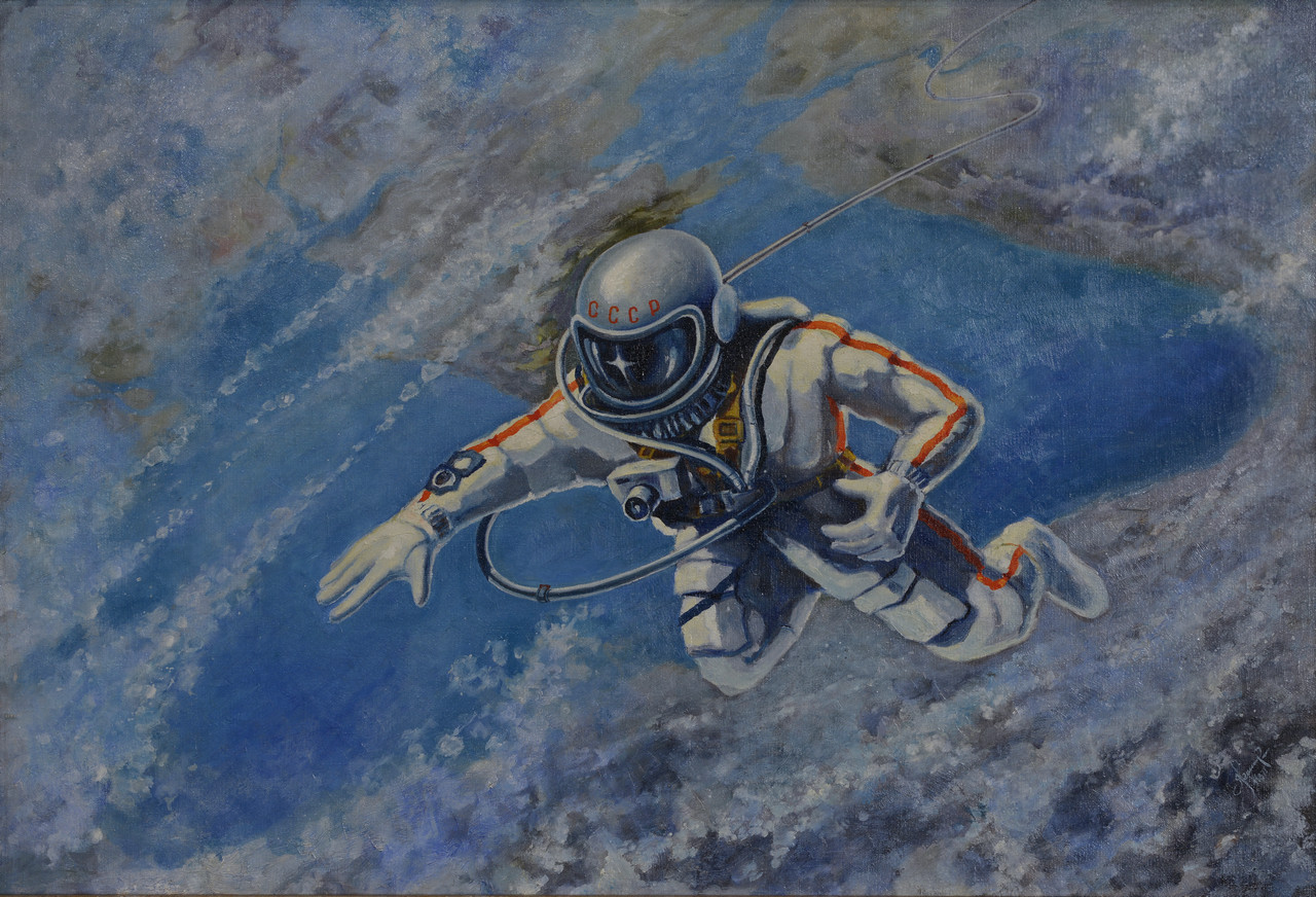 Alexei Leonov, "Over the Black Sea" (1973) (© The Memorial Museum of Cosmonautics)