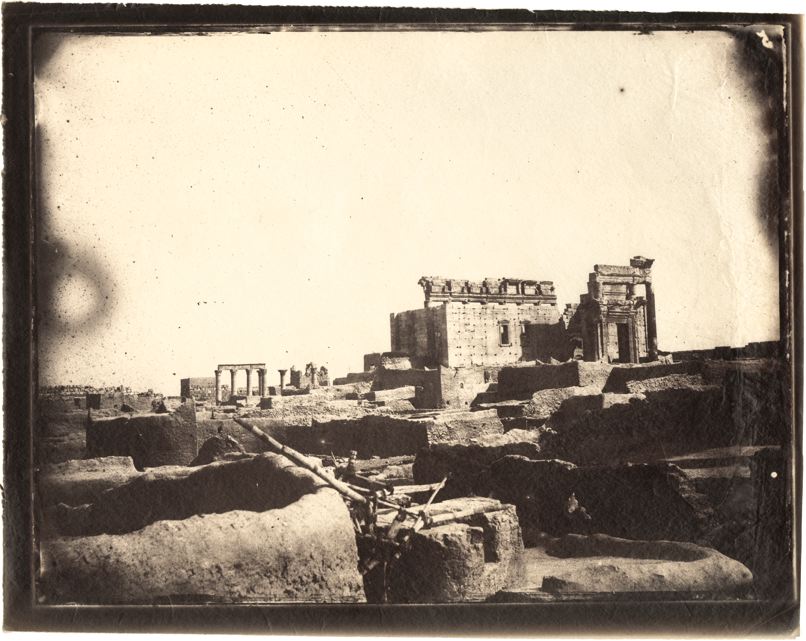 Temple of Bel, Palmyra, Syria, albumen print, 1864 (negative by Louis Vignes, photograph printed by Charles Nègre)