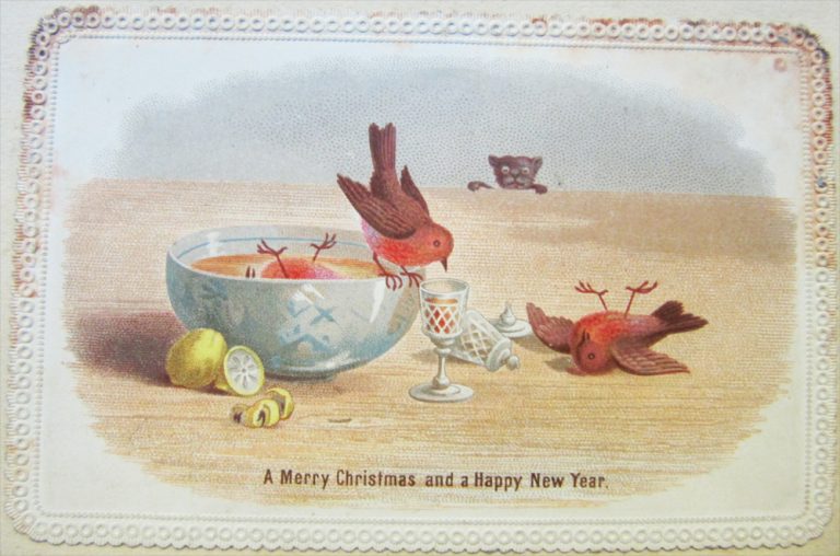 "A Merry Christmas and Happy New Year" (1876) (via National Library of Ireland/Flickr)