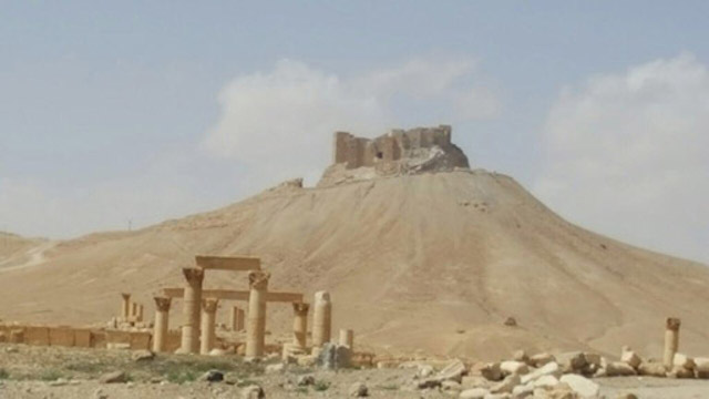 The Temple of Bel complex, as photographed after Palmyra's liberation (photo by Maher Mouaness)