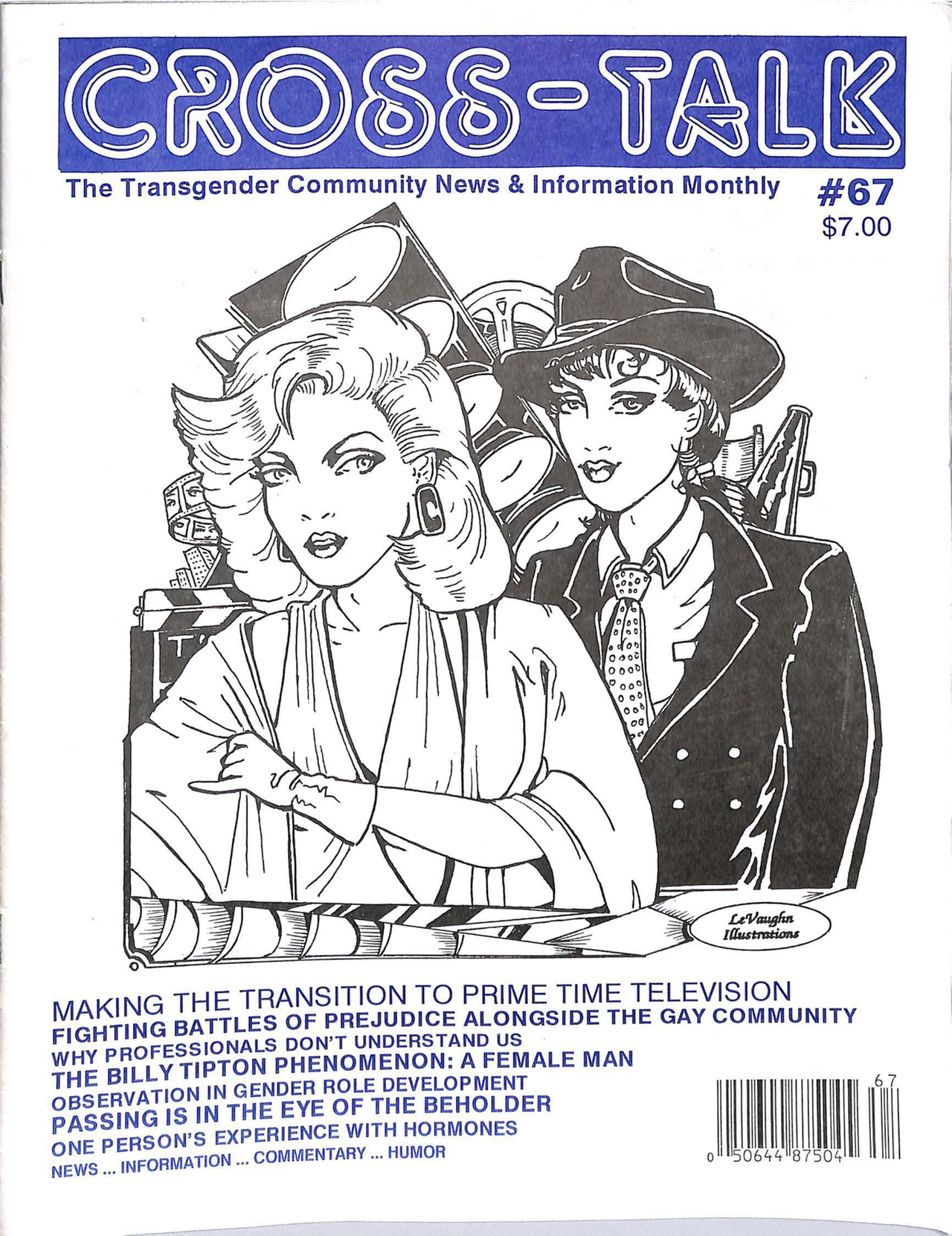 Cover of May 1995 issue of Cross-Talk (courtesy Lili Elbe Archive and Digital Transgender Archive)
