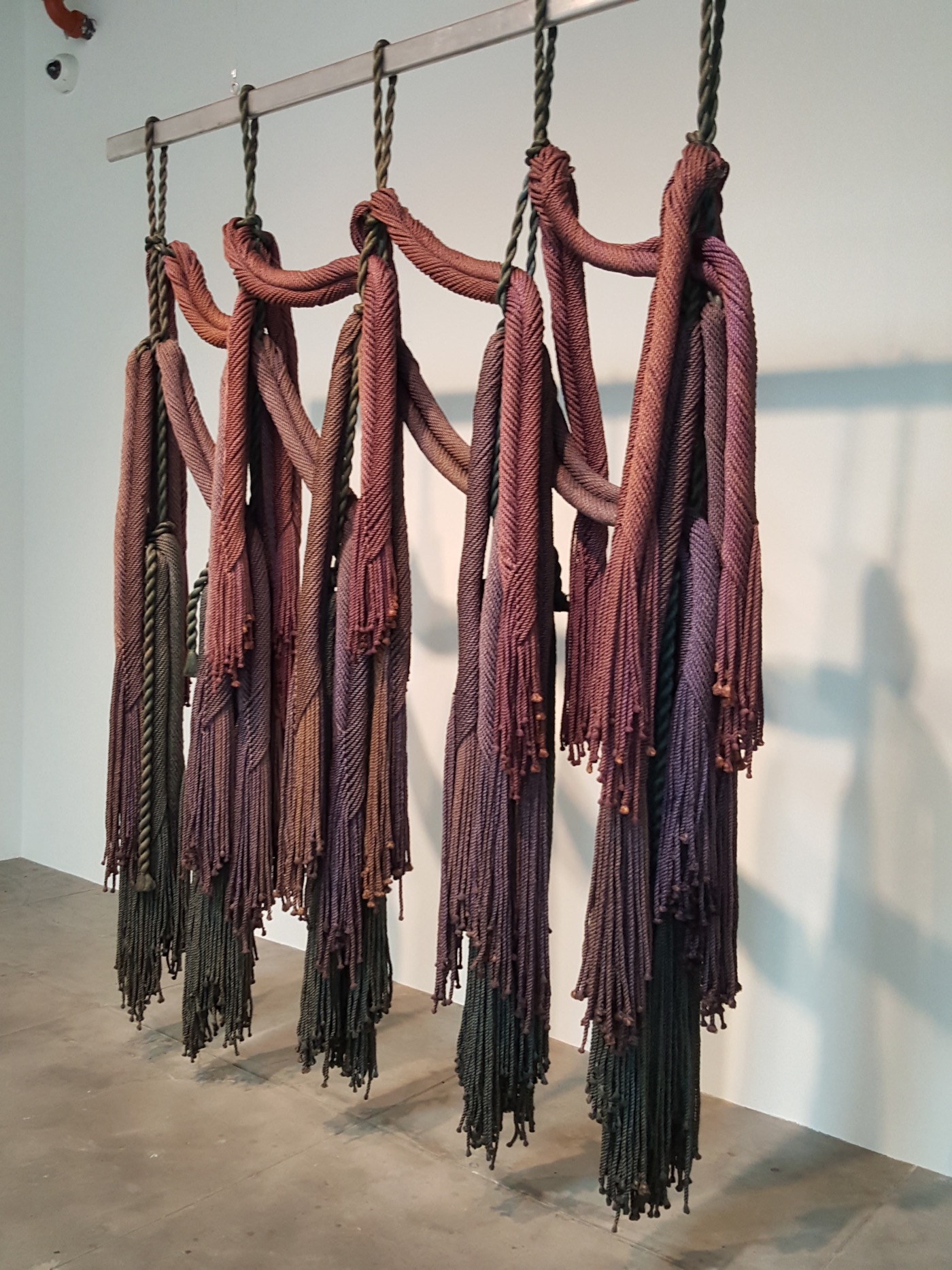Françoise Grossen, "Five Rivers" (1974) at Hauser, Wirth and Schimmel gallery