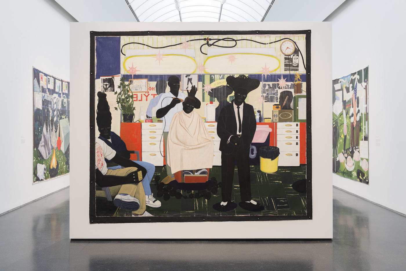 Installation view of 'Kerry James Marshall: Mastry' at the Museum of Contemporary Art Chicago (photo by Nathan Keay, © MCA Chicago)