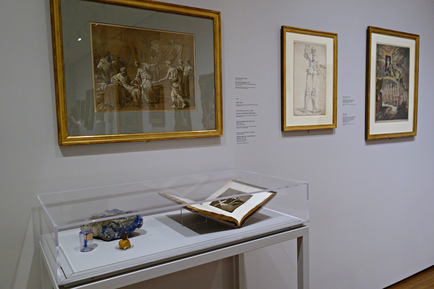 Installation view of 'Artists and Their Tools' at the Harvard Art Museums (photo by the author for Hyperallergic)