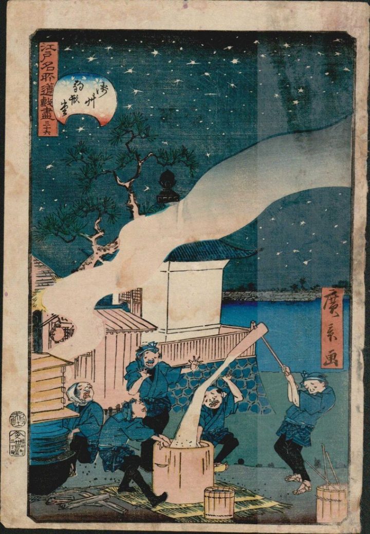 utagawa-hirokage-making-mochi-1860