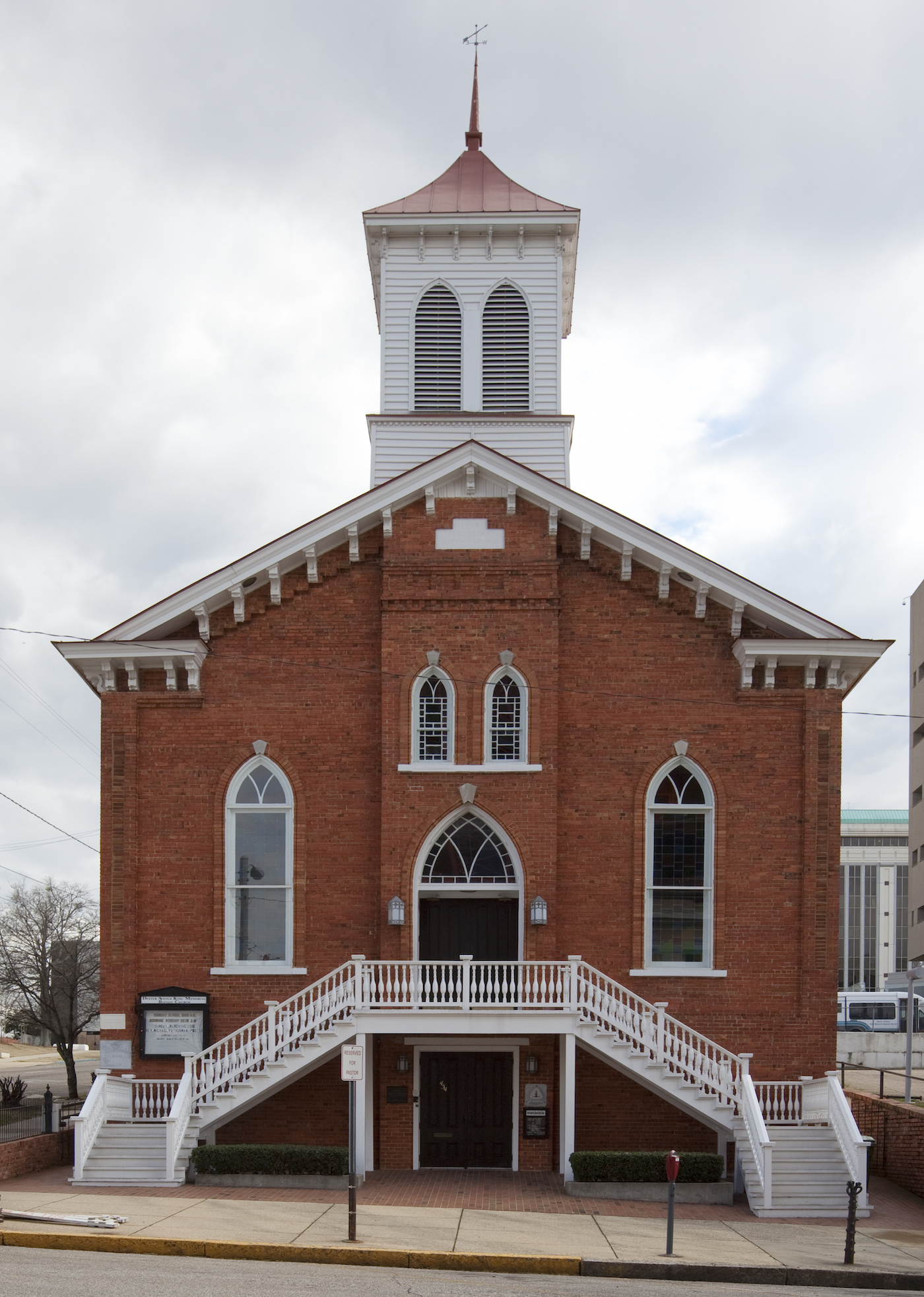 United States, Alabama, Civil Rights Sites: The Dexter Avenue King Memorial Baptist Church in Montgomery, headquarters for the Montgomery Bus Boycott (photo by Library of Congress / World Monuments Fund)