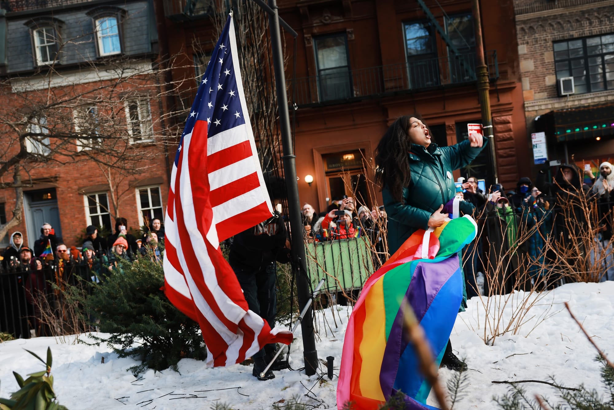 Defying Trump’s Orders, NYC Re-Raises Pride Flag at Stonewall