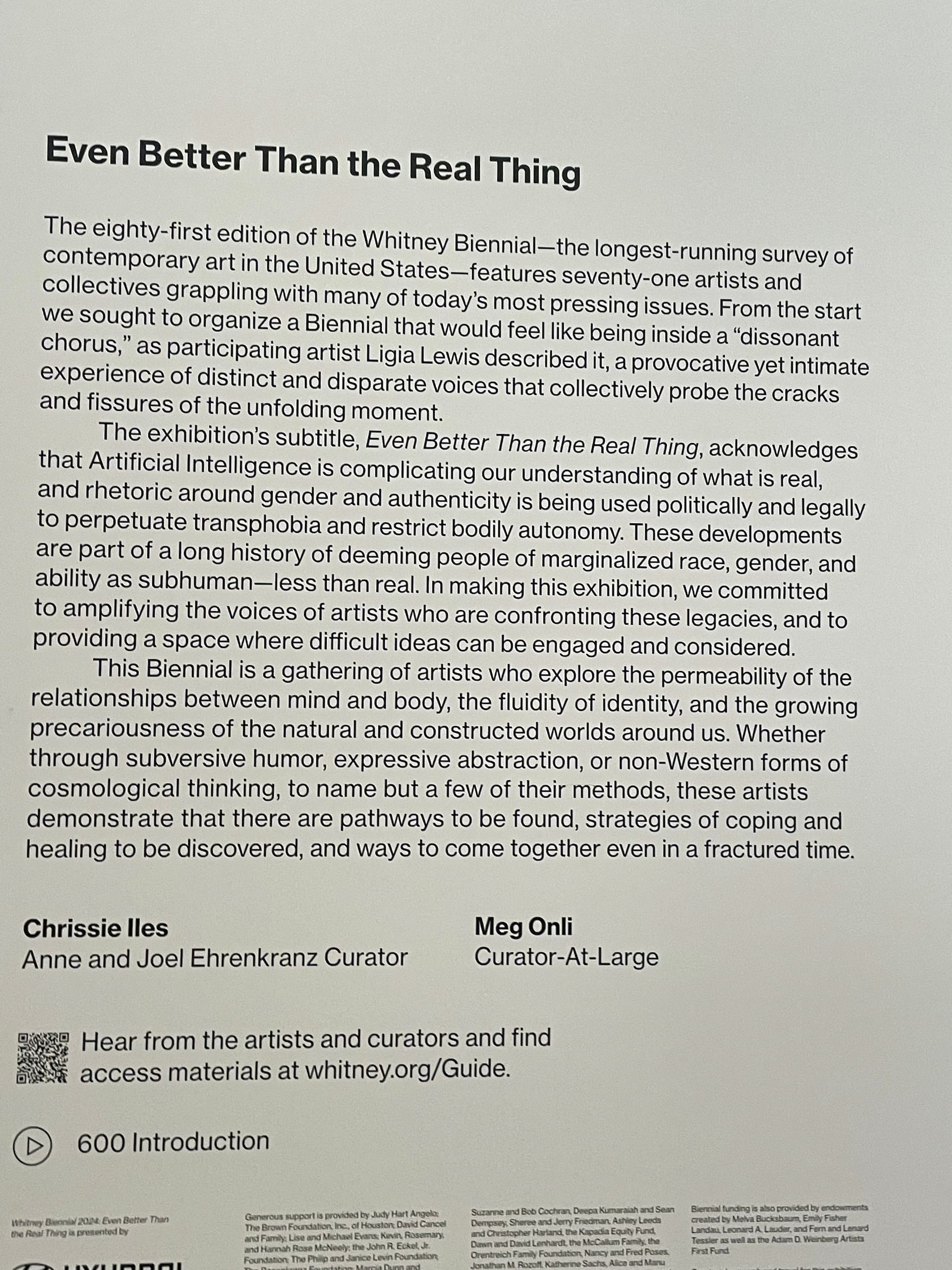 The Sticky Politics of Wall Texts