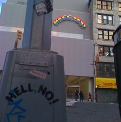 The original stencil, c. 2007 (via Wooster Collective)