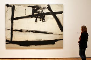 A frame-less Kline at MoMA (via Ozier Muhammad/The New York Times)