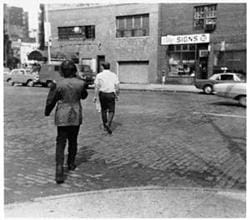 Vito Acconci, Following Piece, (1969) photo © Vito Acconci