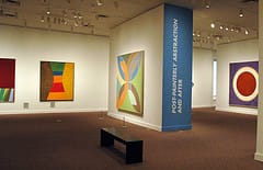 A view of the "Color as Field" exhibit curated by Wilkin during its showing at SAAM last year