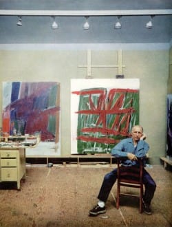 Jack Tworkov in his Provincetown studio. Photo by © Arnold Newman, for an article written by Robert Hatch, "At The Tip Of Cape Cod," July 1961 issue of Horizon. Via the Provincetown Artist Registry.  (click to enlarge)
