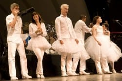 One of about 50 photos from the David Byrne concert by Brooklyn Vegan