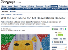 The Telegraph paints a sunny picture while adding a question mark