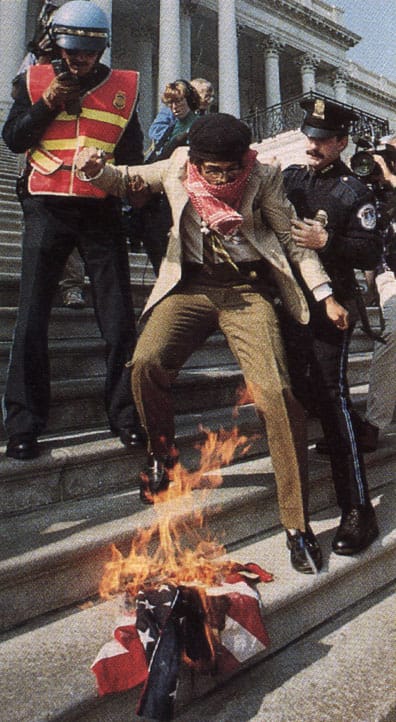 Dread Scott challenges the legal limits on how to display a flag.