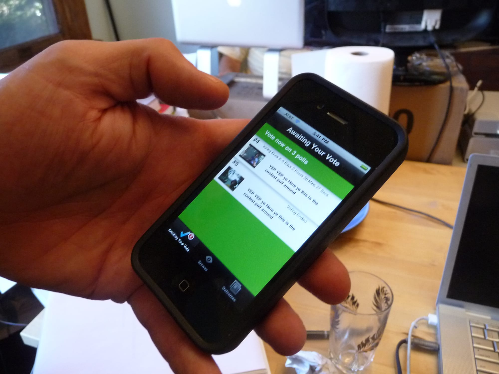 The iPhone app developed to encourage votes