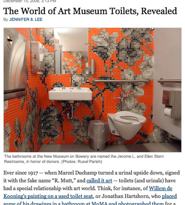 museum-toilets The bathrooms at the New Museum, via cityroom.blogs.nytimes.com