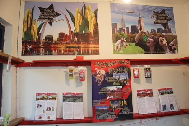 A shot of some of the promotional materials of the different tours offered.