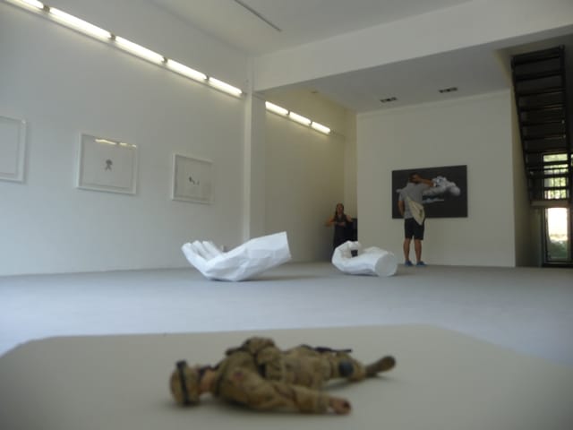 New media artist Joseph Delappe exhibited his work at Where Where Art Space, a gallery and residency in Beijing. Image by the author.