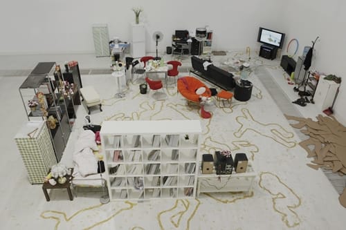 Li Wei's "Being Absent," which showed at Linda Gallery this past June.