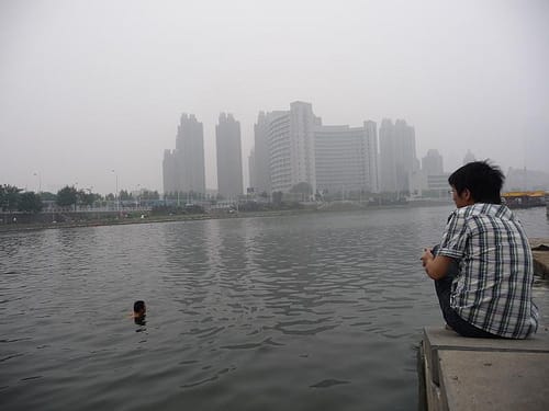 A photo I took recently in Tianjin, a city near Beijing. Seeing this moment helped me understand Cao Fei's work on a new level.