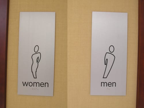 JW Marriott's lobby bathroom