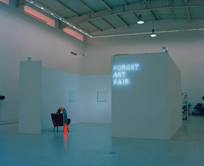 The Forget Art Fair, installed at Linda Gallery in 798 and which competed with Art Basel for viewers.