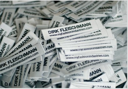 Dirk Fleischmann's myfashionindustries label, produced in both North Korea and the Philippines. Purchasers receive a video illustrating the entire production process.