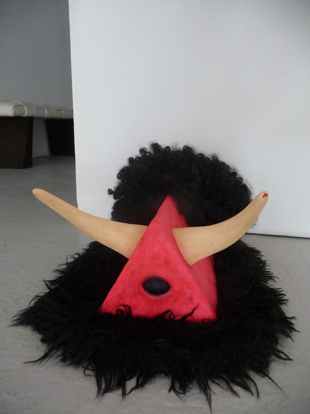 A sculpture by Paul Mondok comprised solely of objects found on Manila streets.