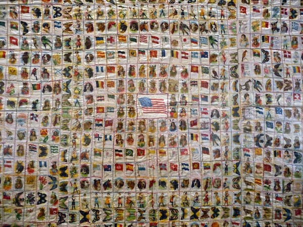 A detail of Mrs. Charles Elwell's Bedcover. Photo by the author.