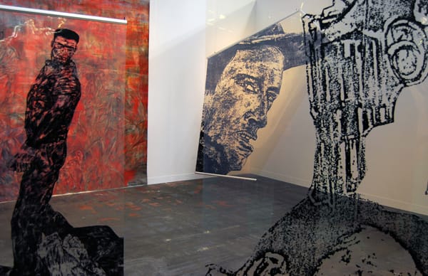 Leon Golub, “Transparency” installation