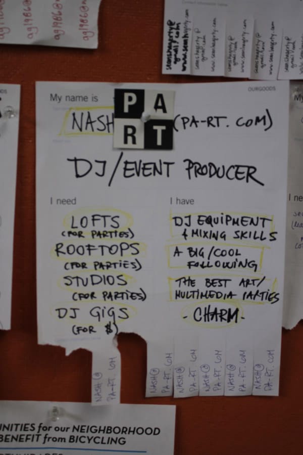 OurGoods, "Living as Form" installation