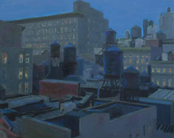 Violet Baxter, "Watertower Still Life"