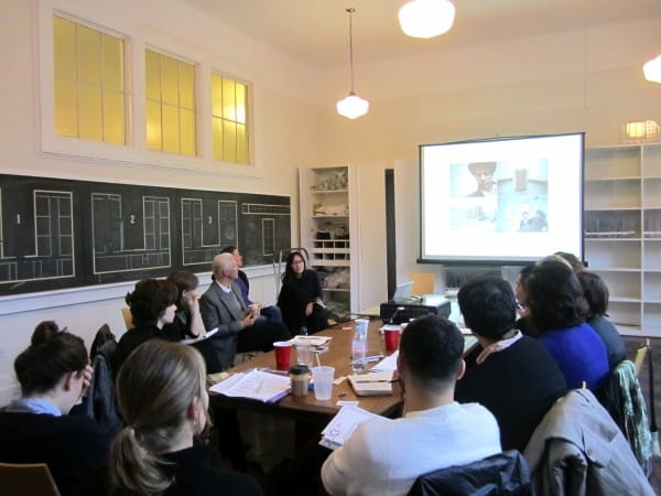 Curatorial Intensive site visit with Klaus Biesenbach, MoMA PS1, November 17, 2011. Image courtesy ICI.
