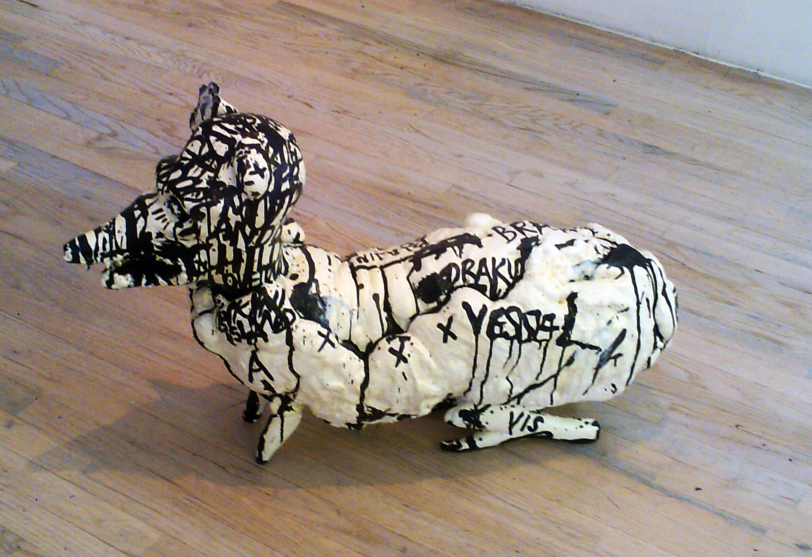 Serban Ionescu, "Blajini" (2012). 11 x 32 x 19 inches.