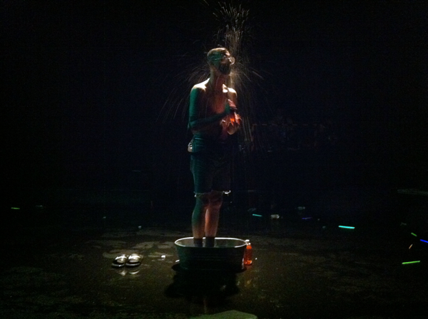 Performance still from "Wicked Clown Love"