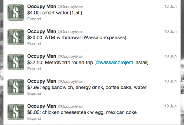 Screen shot of "Occupy Man" by Man Bartlett.