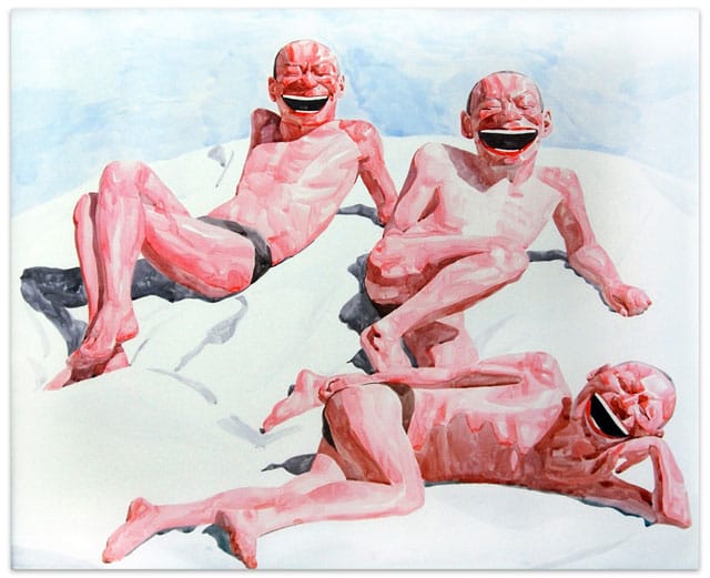 Yue Minjun, "Smiles are the soul's kisses"