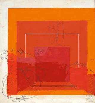 Josef Albers, "Color Study for White Line Square"