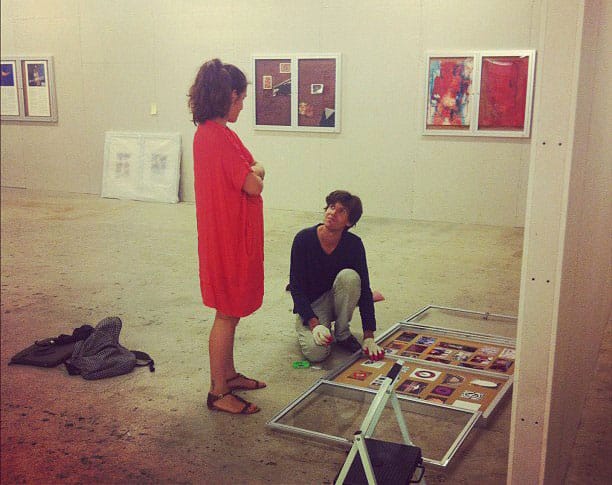 Antoine Catala and Gallery Director Artemis Baltoyanni