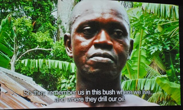 Mark Boulos, "All that Is Solid Melts into Air" (2008). All photos by the author.